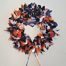 Handmade Denver Broncos Wreath by Logan Street Originals