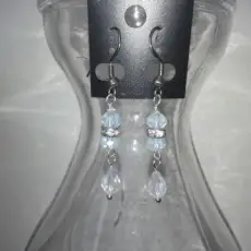 12 Pair Crystal Dangle Earrings