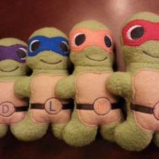 Teenage Ninja Mutant Turtle Plush Dolls