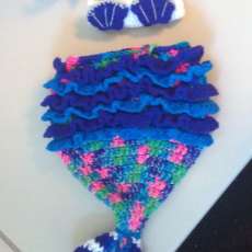 Custom made baby photo props - mermaid