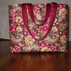 Sparkle Pink Paisley Tote