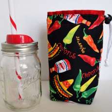 Hot Pepper Mason Jar To Go Bag - Pint