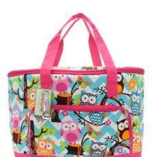 Owl Print Large Insulated Cooler