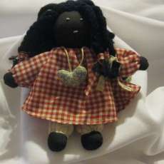 Handmade Afro-American Country Micro Doll