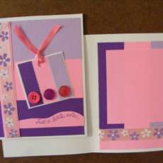 2-"Just a little note. . . " Cards: 2 cards in pack - one pastel and one bright