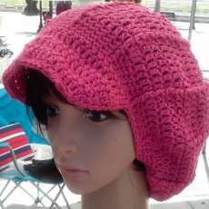 Oversized Crochet Beanie Cap