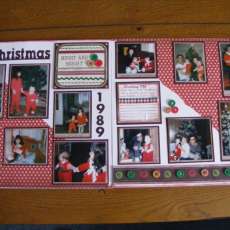 "Christmas Merry and Bright" 12 x 12 double page scrapbook layout Kit