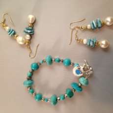Pearl and Turquoise set