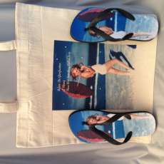 Tote bag and matching sandals
