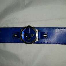learher wristband watch