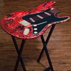Guitar shaped TV fold up tables