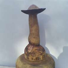 Carved mushroom