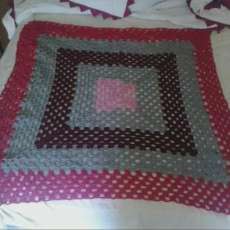 Pink and Grey Baby Blanket