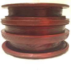 Hand carved wooden bowl - Sedona Red