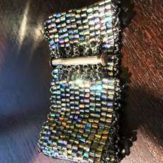 Peyote Stitch Metallic bracelet