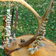Wood and Antler Jewelry Organizer