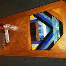 Stained glass coffee and end tables