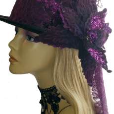 Victorian / Steampunk Mystic Purple Top Hat