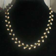 Pearl Branch Gold Necklace