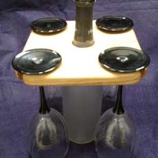 Party Wine Glass and Bottle Holder
