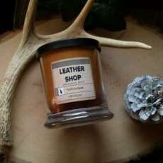 Leather Shop 9 oz jar candle