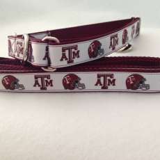 Texas A&M 12th Man Martingale Dog Collar and Leash