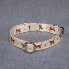 Breakaway Cat Collar, Cotton Fabric Cat Safety Collar, Adjustable Sizes, Soft and Comfortable