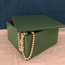 Handmade Lg Colonial Green Country Chic Box