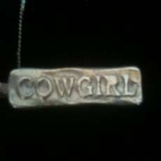Cowgirl pendant