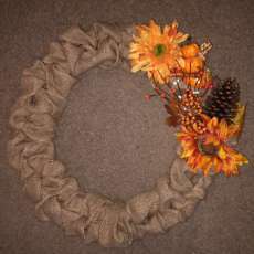 Circle Fall HArvest Wreath