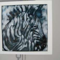 "Zebra" made in the technique of hot enamel