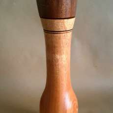 Mahogany and Spruce Peppermill/ Hand crafted Peppermill/ Spice Grinder
