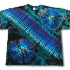 Tie Dye • 5X • Blue Green Purple Gypsy T-Shirt • Cotton • 2Dye4 Distinctive Tie Dye