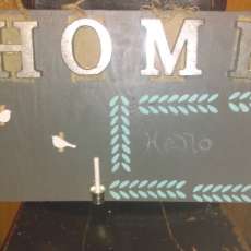 Chalkboard HOME sign