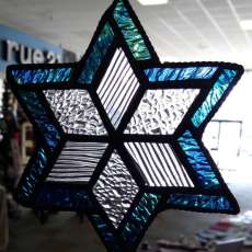 Textured glass ornament