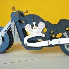Handmade Pop Up 3D Motorcycle II Greeting Card