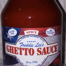 Freddie Lee's Ghetto Sauce Spicy Pint 34oz Jar