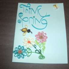 think spring card