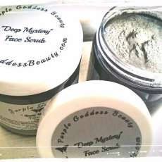 Vegan+Gluten Free Exfoliating Face Scrub Activated Charcoal and Green Clay
