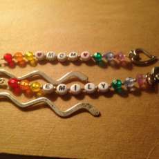 Personalized beaded bookmarks