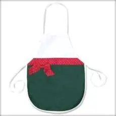 Childs Christmas Apron w/ Embroidered Name