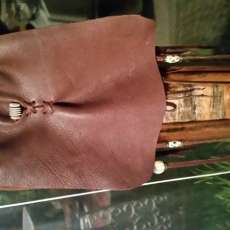 Bison leather purse