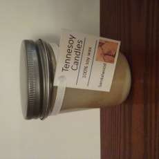 Soy wax candle jelly jar