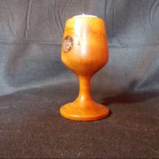 Cherry Wine Glass Tea Light Candle Holder Set