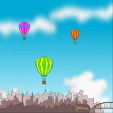 Balloons Over the City