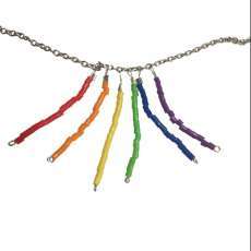 Beaded Rainbow Flag Necklace