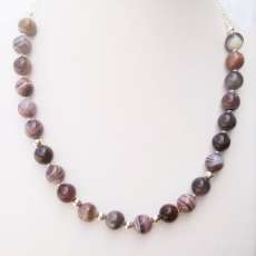 Botswana Agate Gemstone Necklace