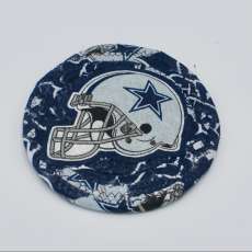 Coiled Fabric Sports Coasters, How Bout Them Cowboys!