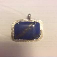 Lapis Lazuli sterling pendent
