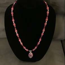 Purple Swarovski Pendant Necklace